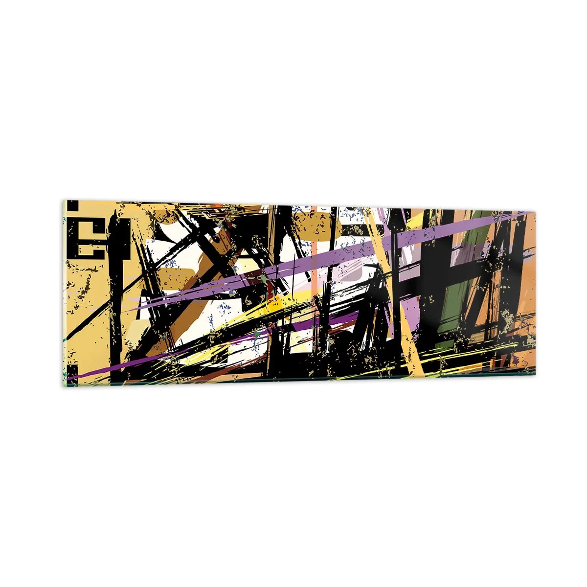 Schilderen op glas - Een scherp snijden - 90x30 cm