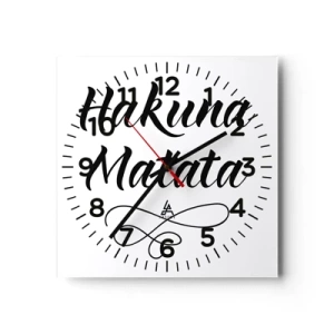 Wandklok - Klok - Beste advies - 40x40 cm