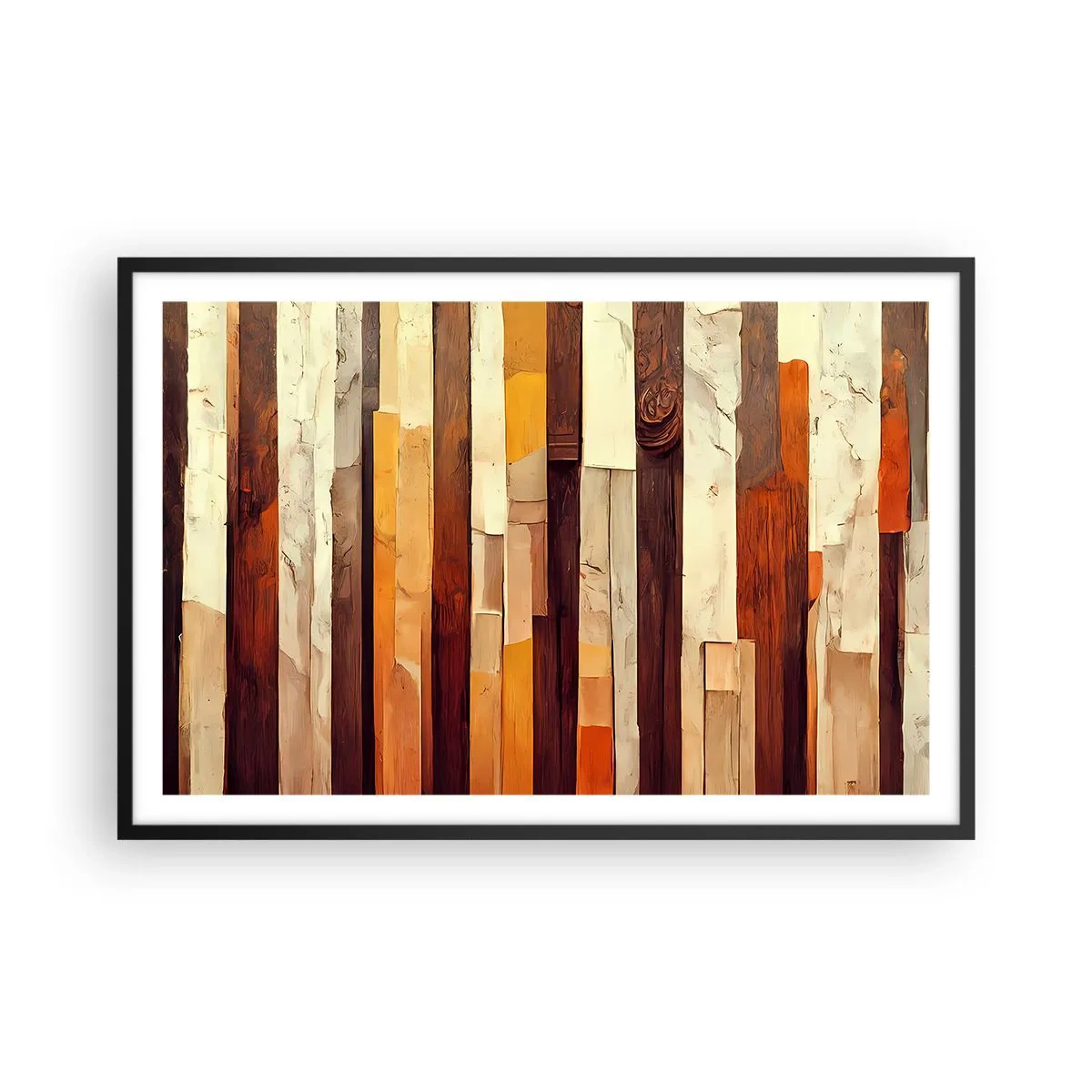 Poster in een zwarte lijst - Anthem van de bosbomen - 91x61 cm