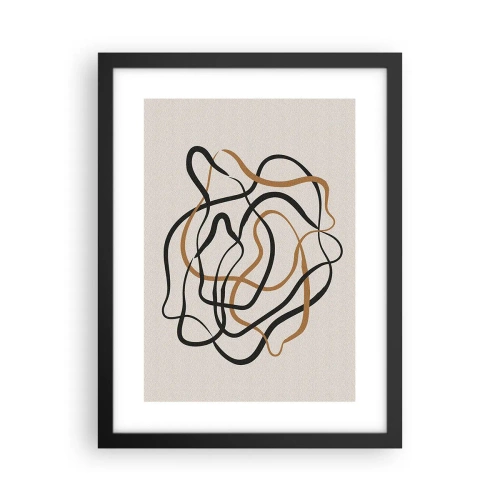 Poster in een zwarte lijst - Alles ging mis - 30x40 cm