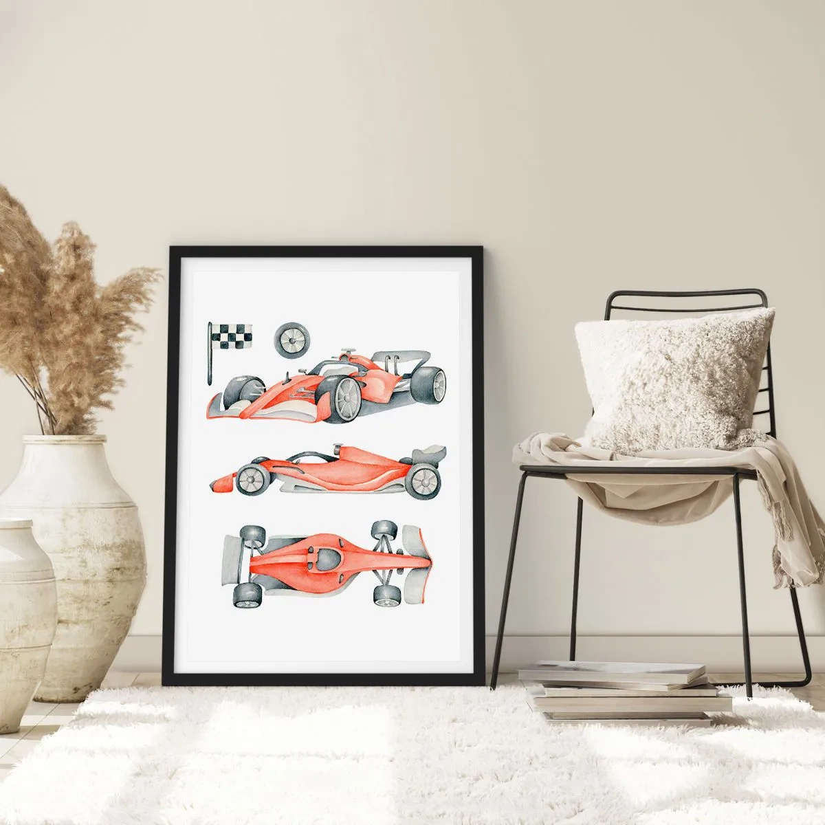 Poster in een zwarte lijst - Jaag je droom na - 30x40 cm