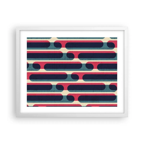 Poster in een witte lijst - In de diepte en vooruit - 50x40 cm