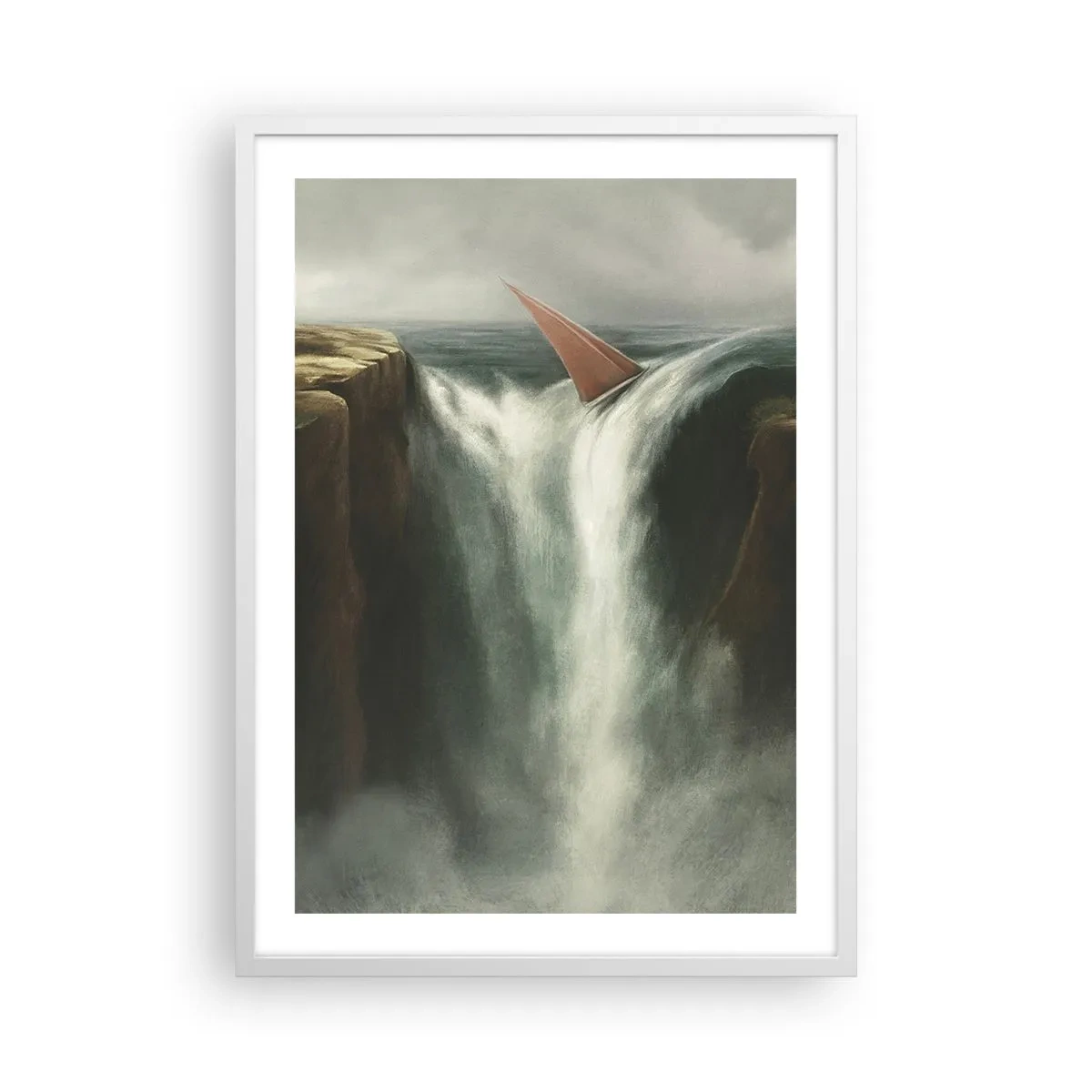 Poster in een witte lijst - Een waarschuwing voor het leven - 50x70 cm