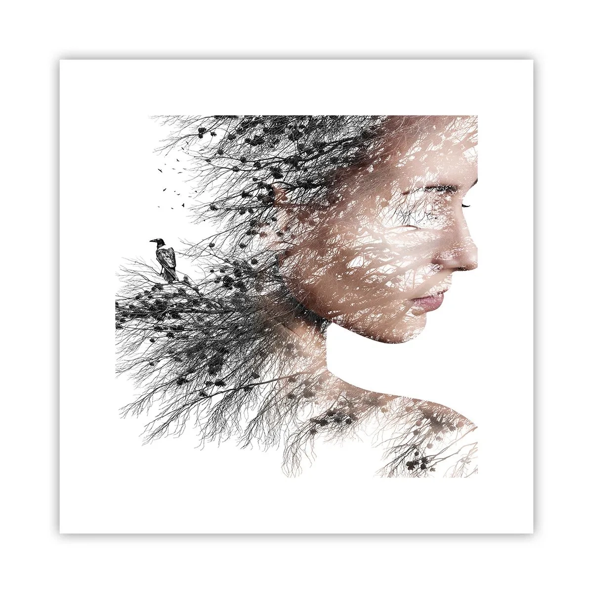 Poster - De geest van het bos - 30x30 cm