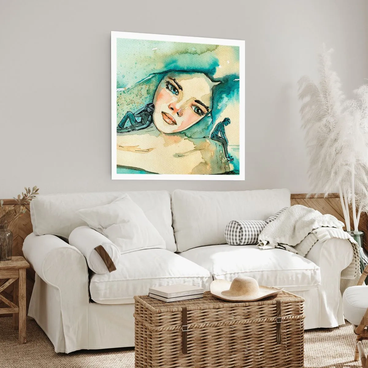 Poster - Ben ik blauw? - 60x60 cm