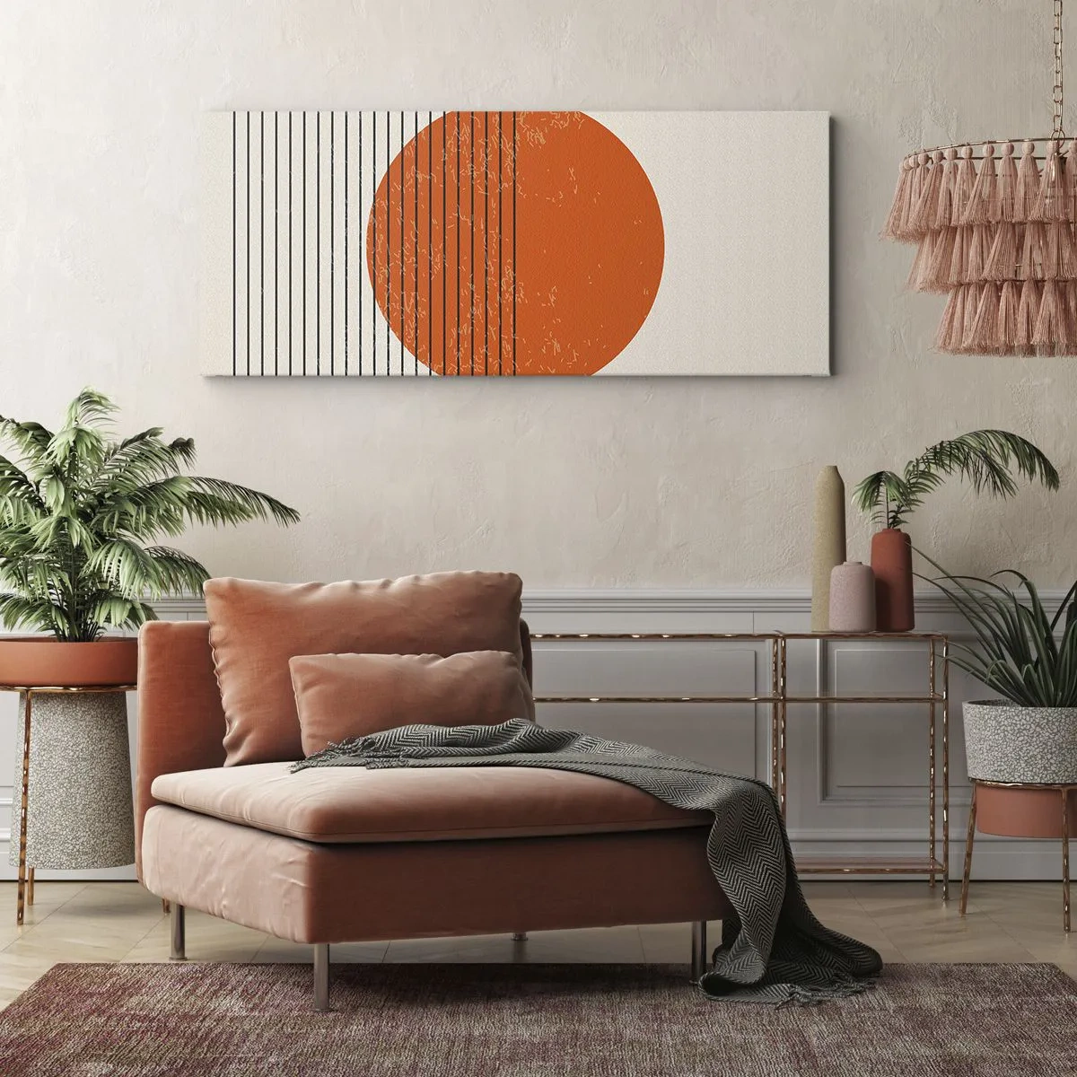 Schilderen op canvas - Altijd de zon - 100x40 cm
