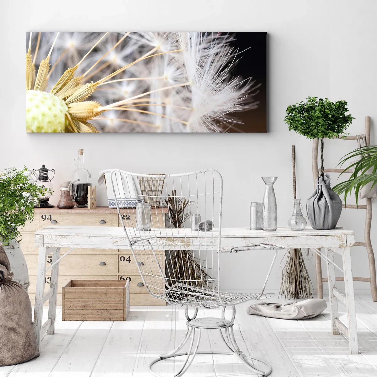 Schilderen op canvas - Net voor vertrek - 160x50 cm