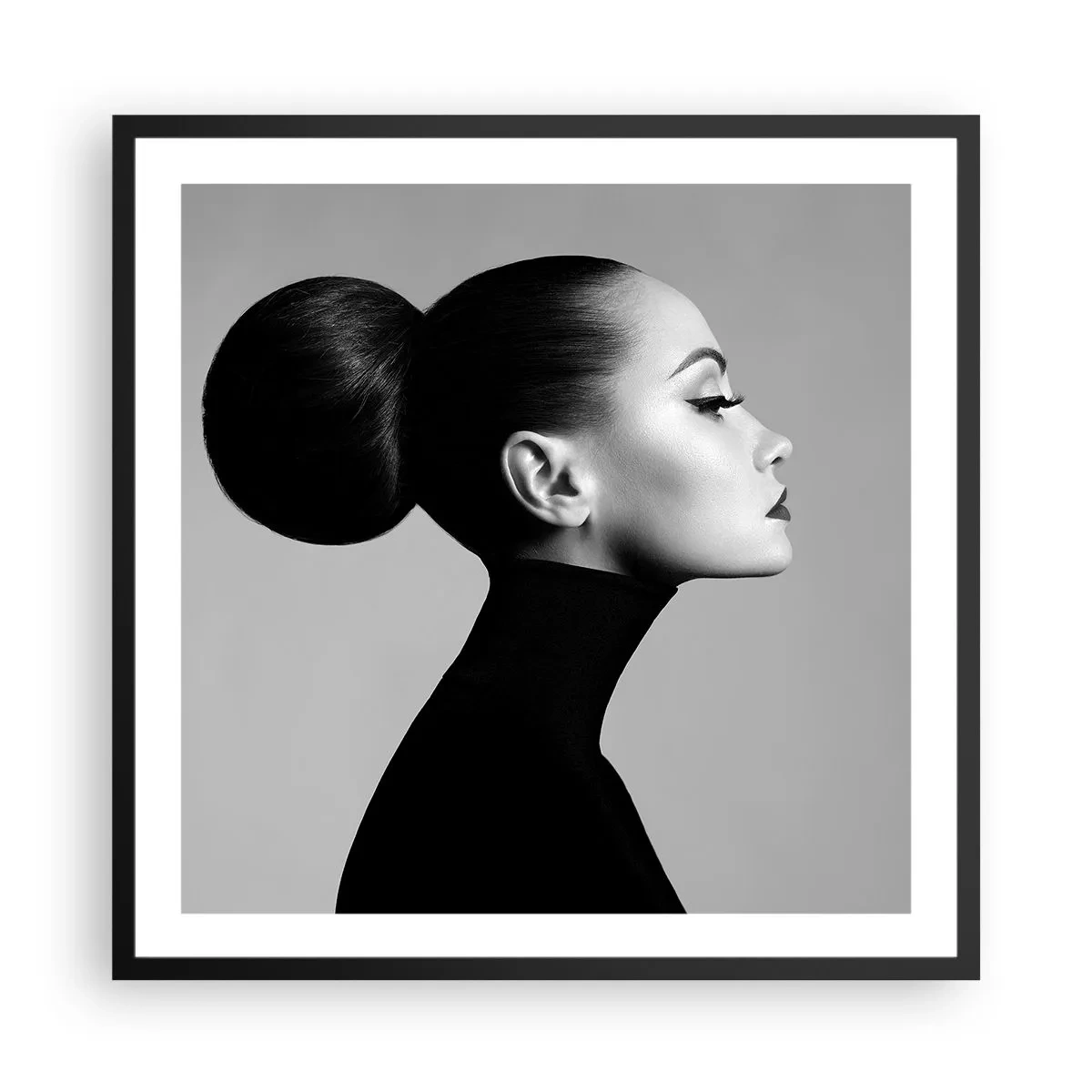 Poster in een zwarte lijst - Moderne Nefertiti - 60x60 cm