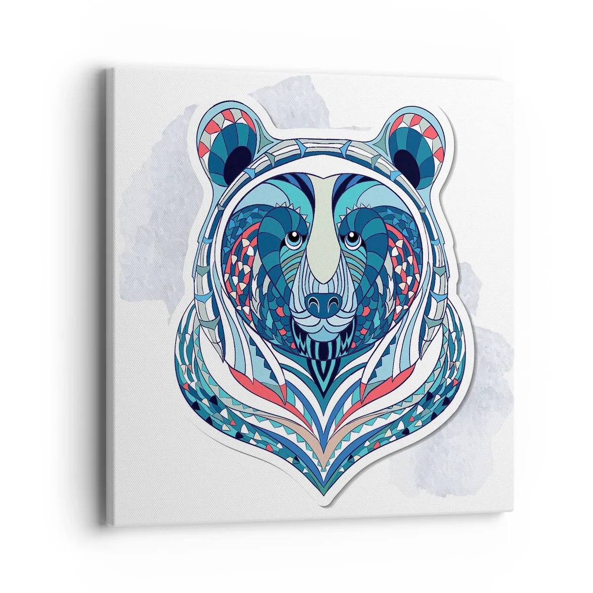 Schilderen op canvas - Eviva Groenlandia! - 40x40 cm