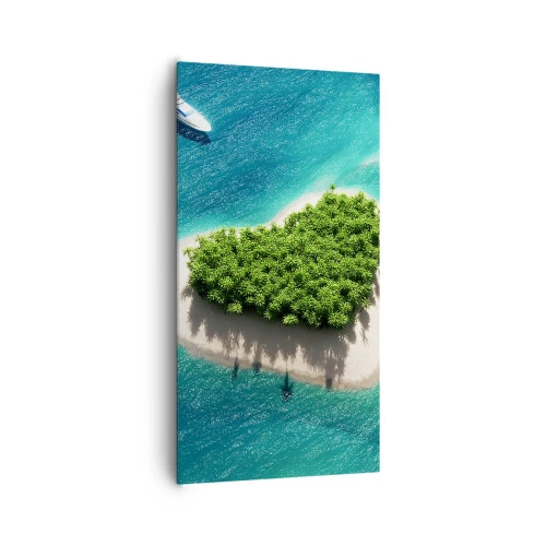Schilderen op canvas - Ik hou van de zomer - 65x120 cm