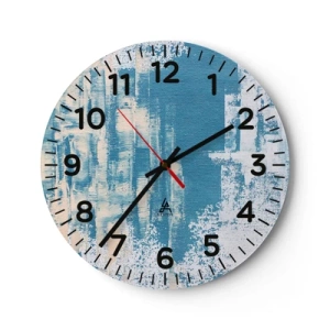 Wandklok - Klok - Door een ijspegel - 30x30 cm