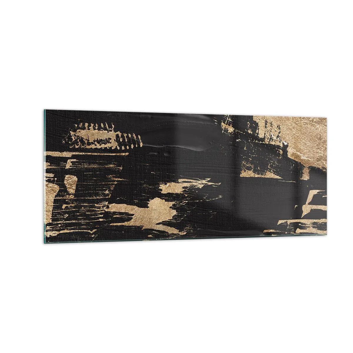 Schilderen op glas - Spoor van aanraking - 100x40 cm