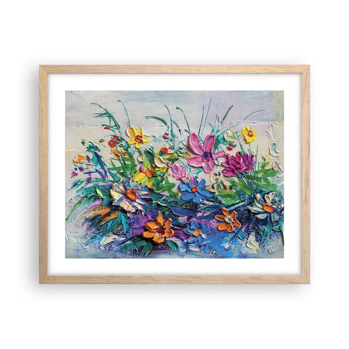 Een poster in een licht eiken lijst - Helemaal geen stilleven - 50x40 cm