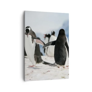 Schilderen op canvas - Dansen in de sneeuw - 50x70 cm