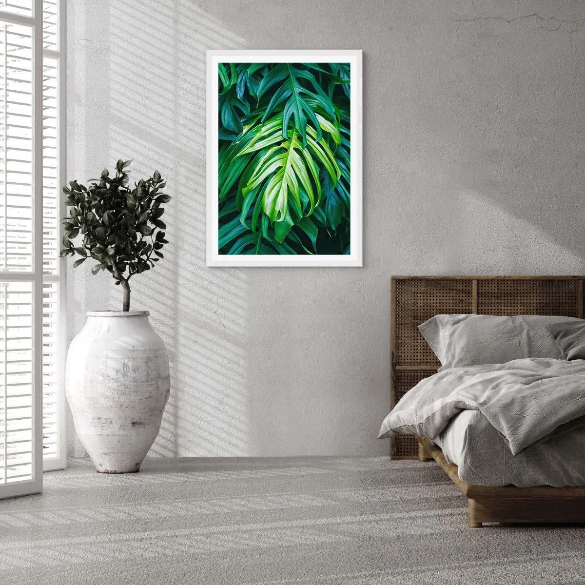 Poster in een witte lijst - Dompel jezelf onder in de frisheid - 70x100 cm