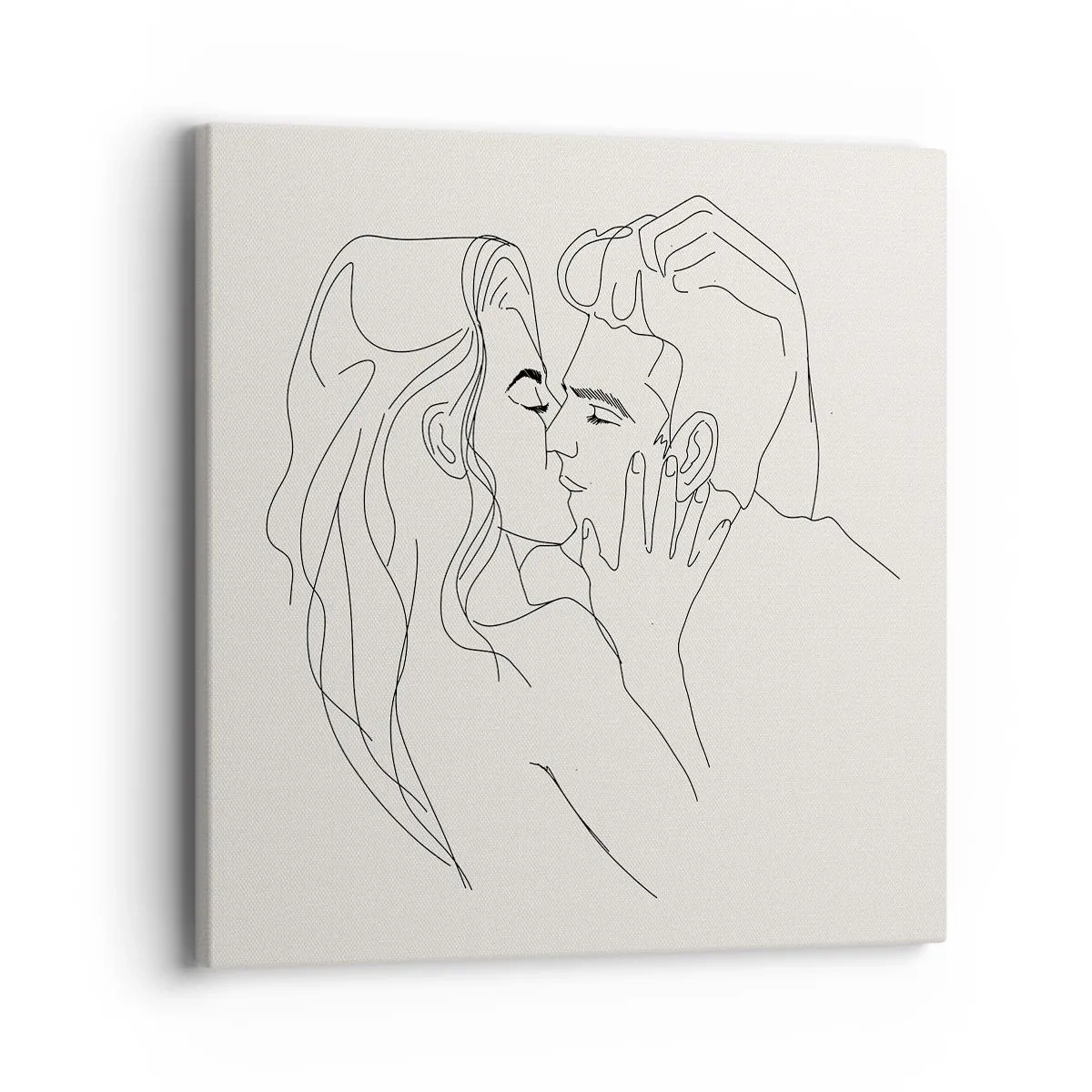 Schilderen op canvas - Verstrikt in gevoel - 40x40 cm