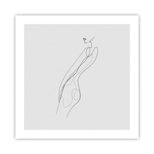 Poster - Gewoon een belofte - 50x50 cm
