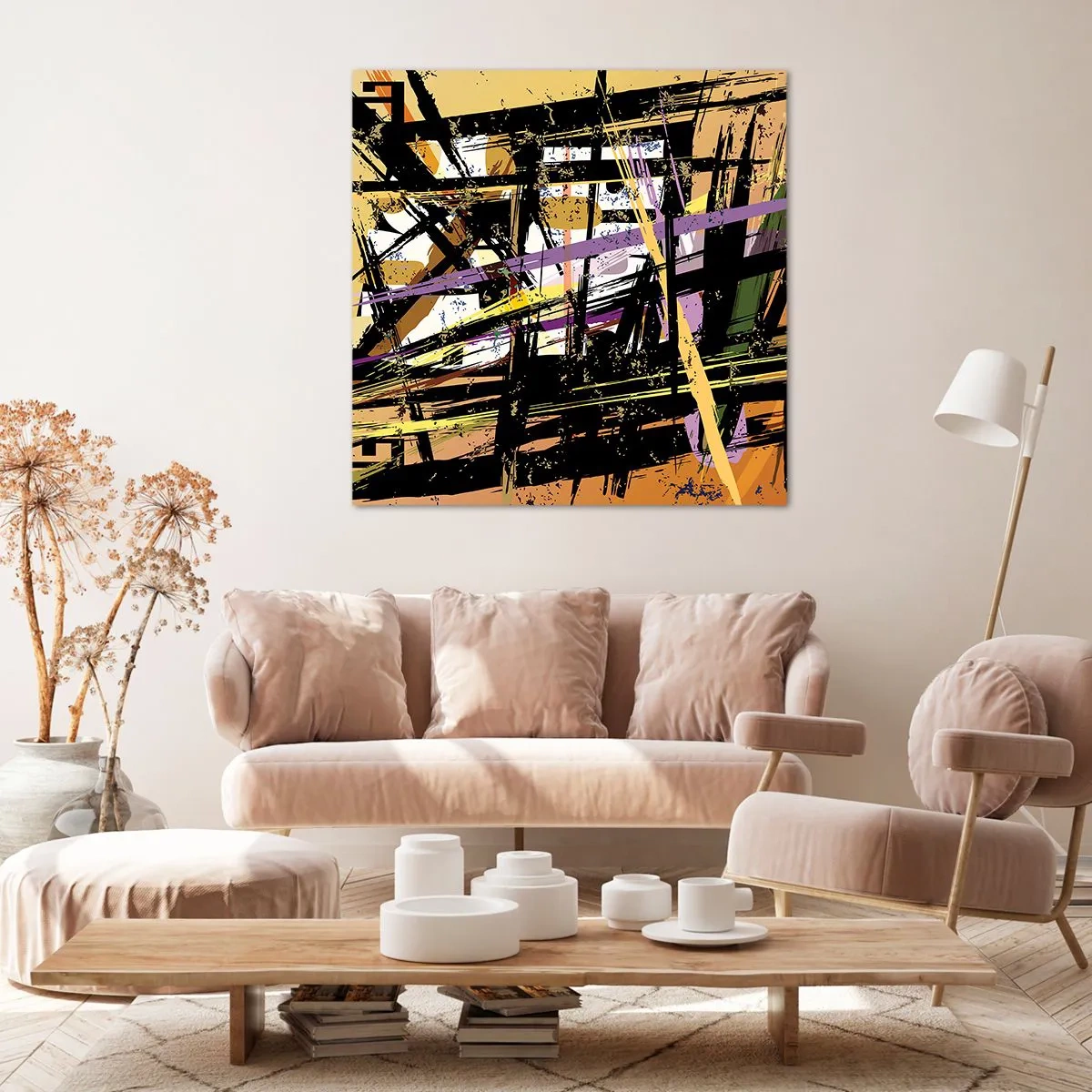 Schilderen op canvas - Een scherp snijden - 30x30 cm