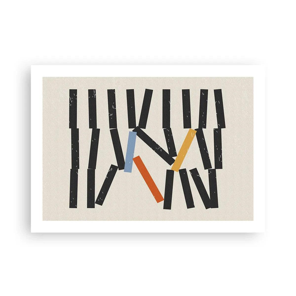 Poster - Domino – compositie - 70x50 cm