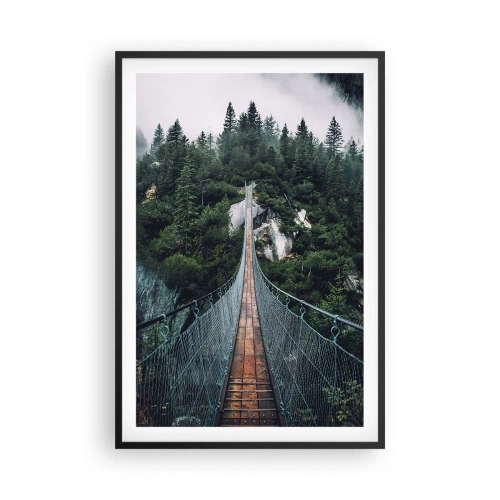 Poster in een zwarte lijst - Alleen voor hoogvliegers - 61x91 cm