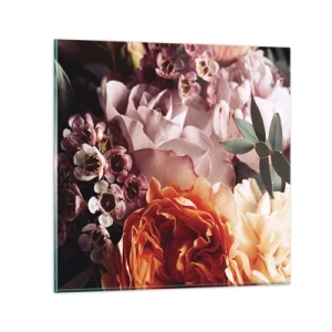 Schilderen op glas - Gehuld in schoonheid - 30x30 cm