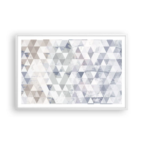 Poster in een witte lijst - In ritme op drie - 91x61 cm