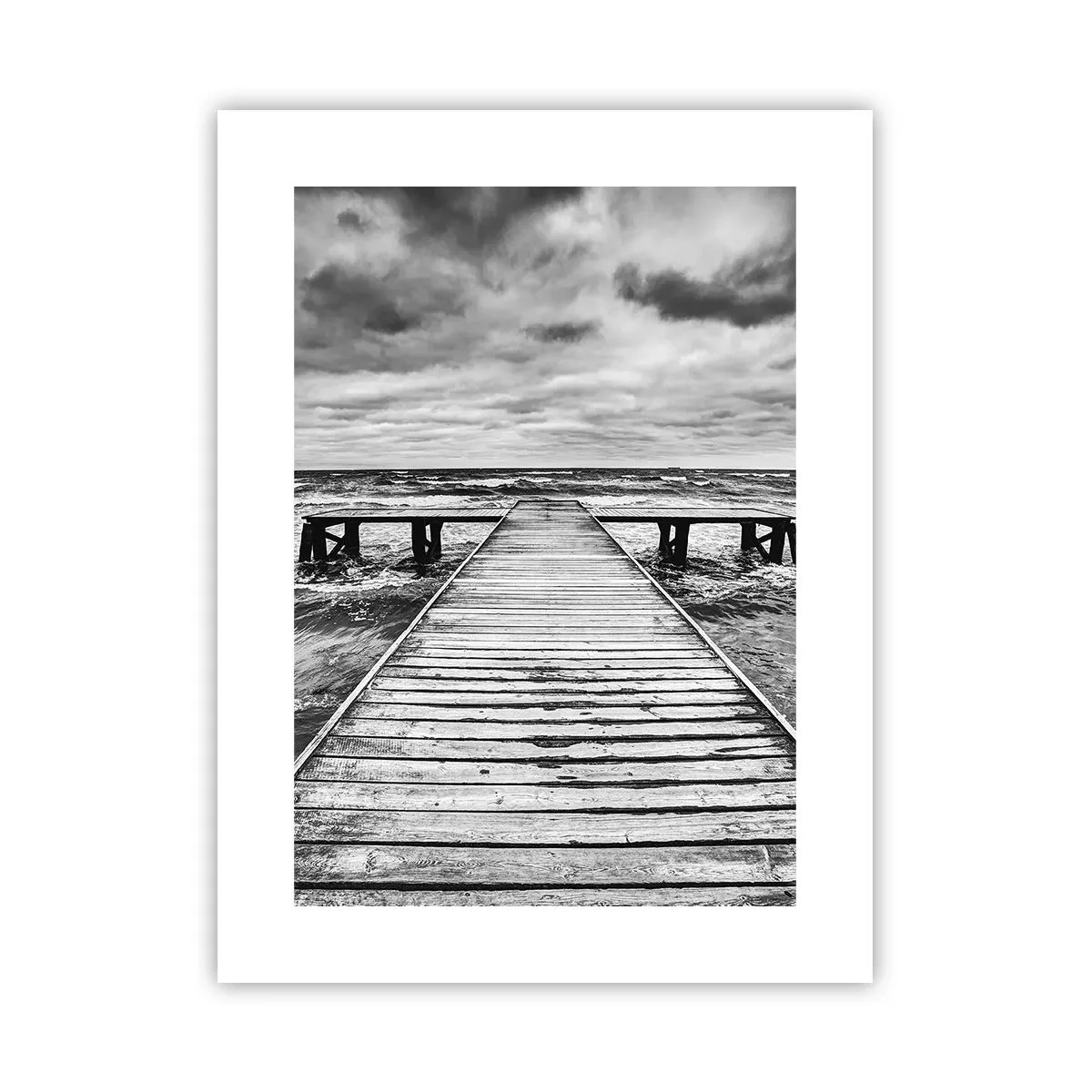 Poster - Ik wacht tot de wind wegjaagt... - 30x40 cm