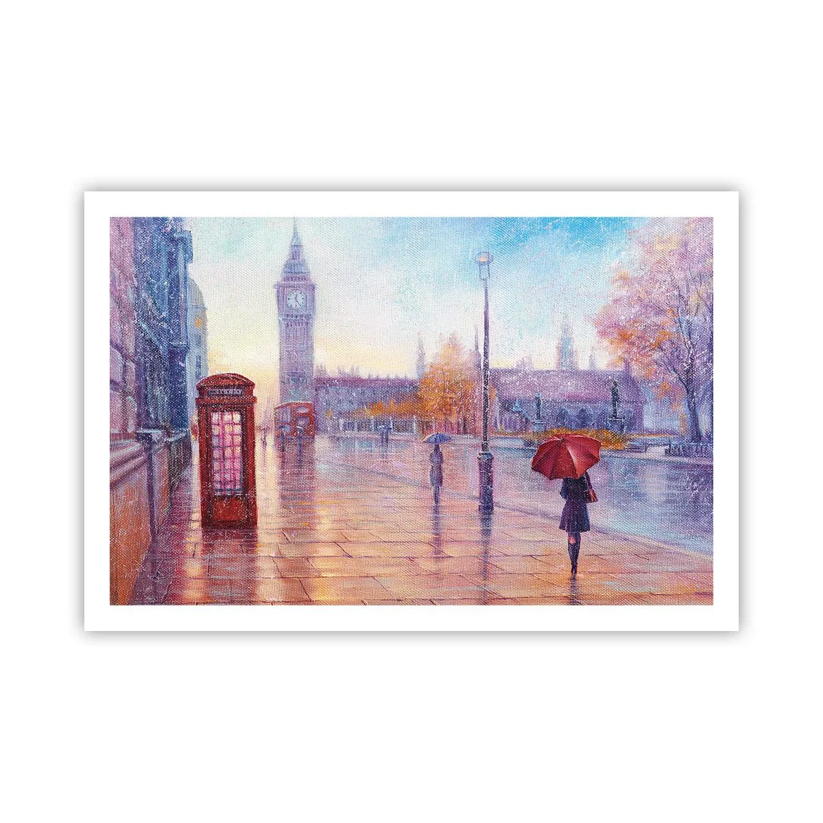 Poster - Herfstdag in Londen - 91x61 cm