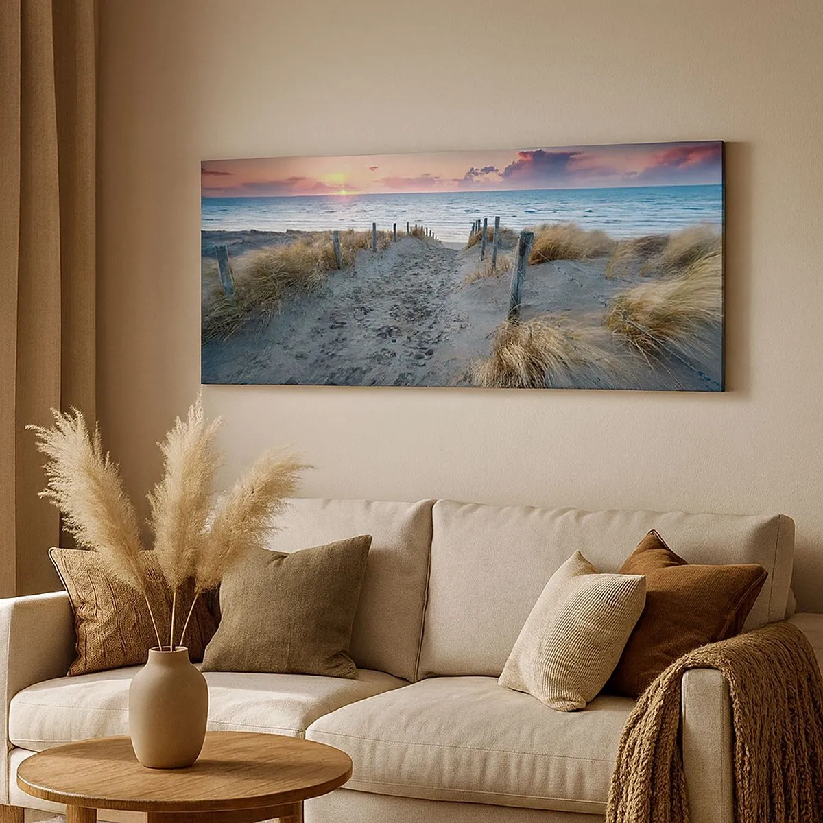 Schilderen op canvas - Je liet een regenboog van licht stralend... - 100x40 cm