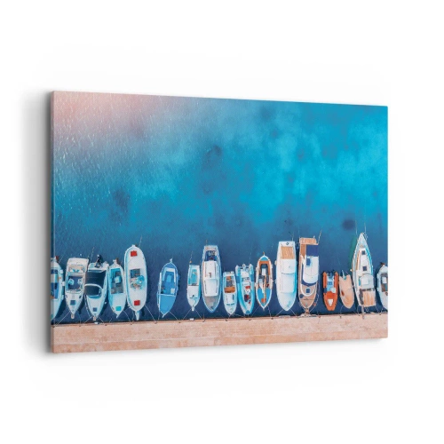 Schilderen op canvas - In één rij - 120x80 cm