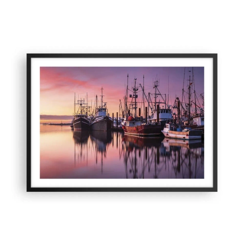 Poster in een zwarte lijst - Voor de volgende dag - 70x50 cm