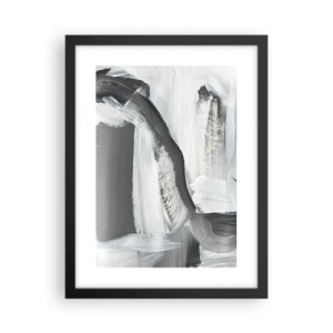 Poster in een zwarte lijst - Een beslissende beweging - 30x40 cm