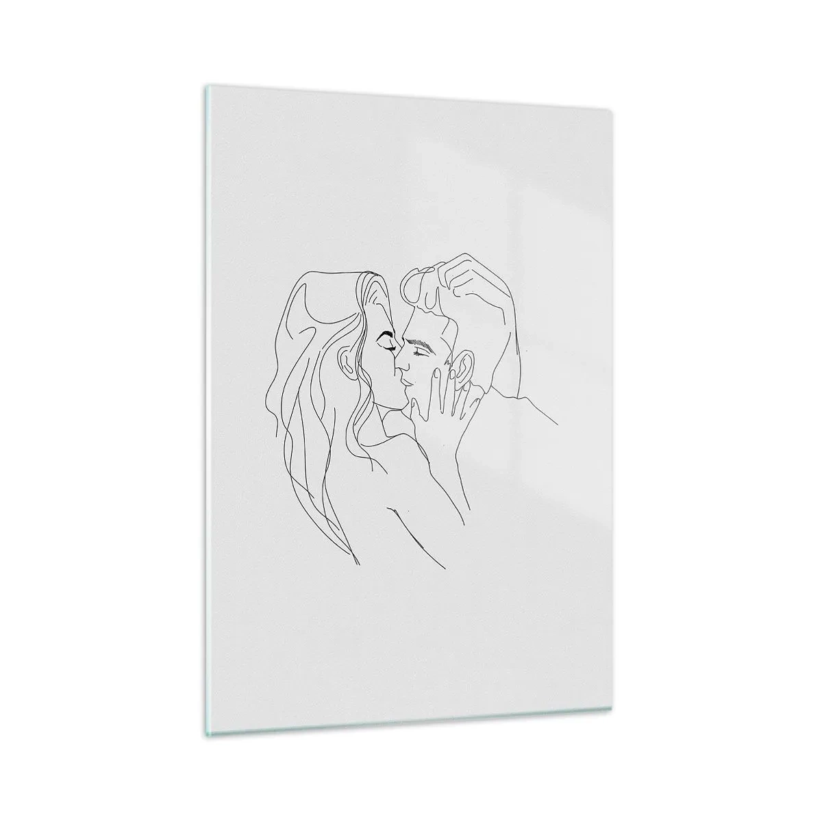 Schilderen op glas - Dezelfde regel - 50x70 cm