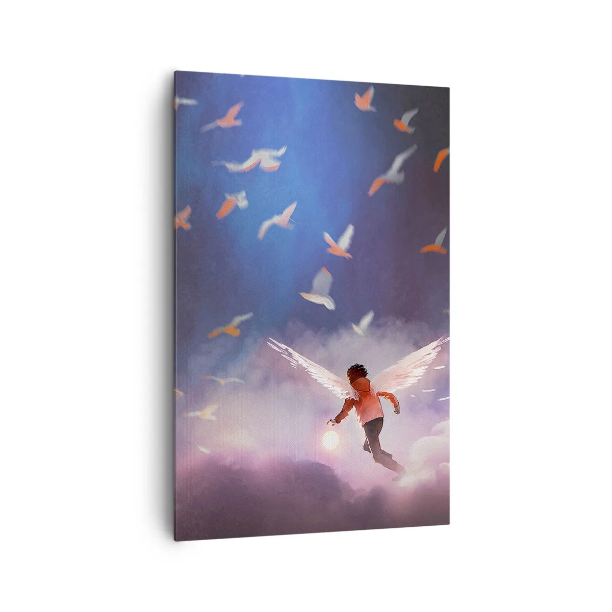 Schilderen op canvas - Je hebt verbeeldingskracht en moed nodig - 80x120 cm