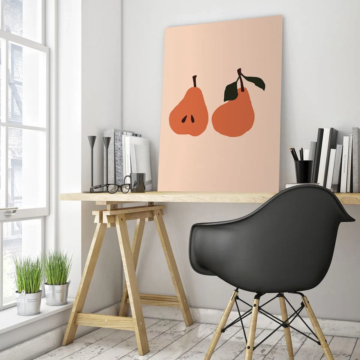 Schilderen op glas - Zoetheid zelf - 70x100 cm