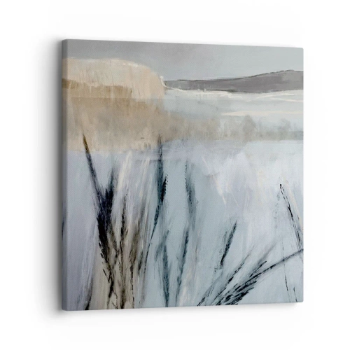 Schilderen op canvas - Wintervelden - 30x30 cm