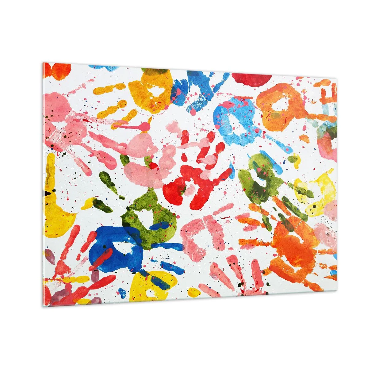 Schilderen op glas - Volg de voetstappen - 100x70 cm