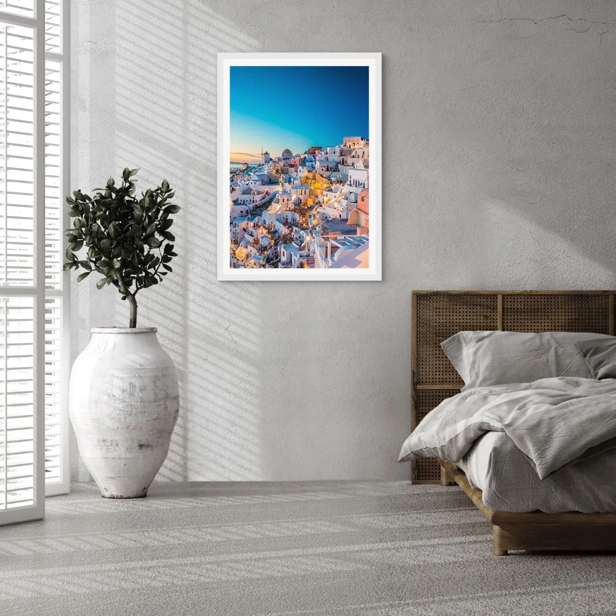 Poster in een witte lijst - De essentie van Grieksheid - 70x100 cm