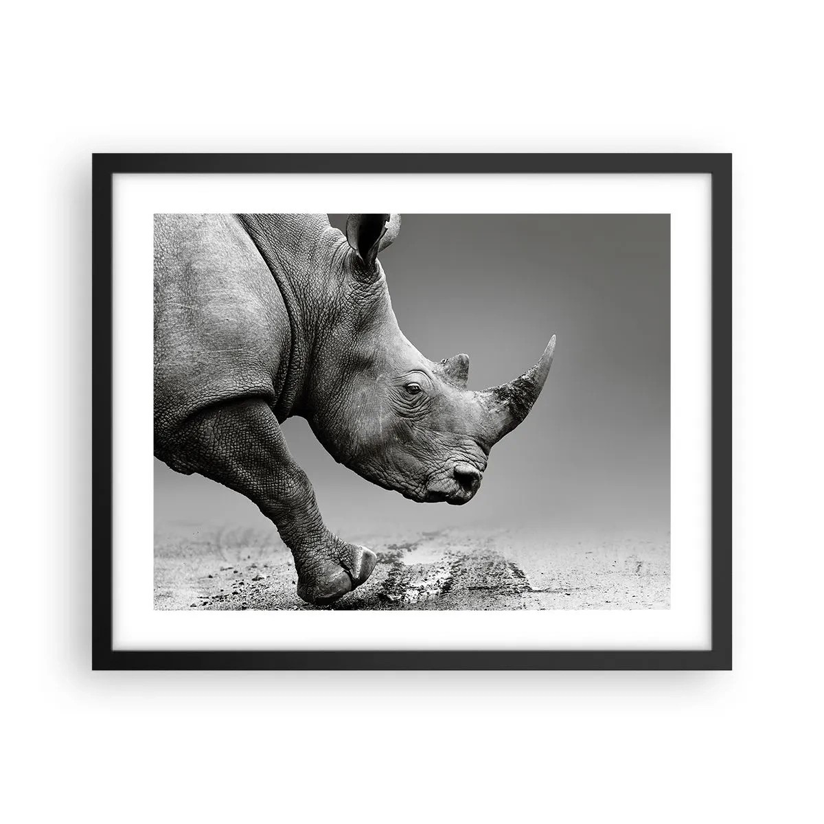 Poster in een zwarte lijst - Onstuitbare kracht - 50x40 cm