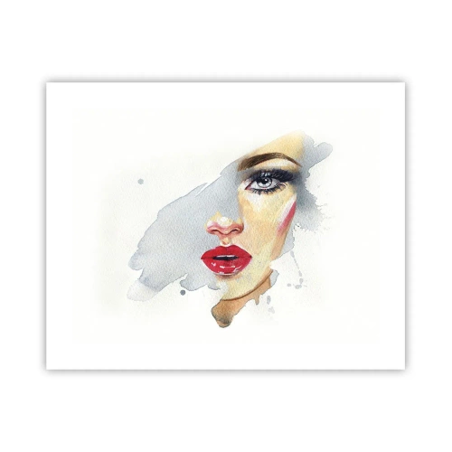 Poster - Weerspiegeld in een druppel water - 50x40 cm