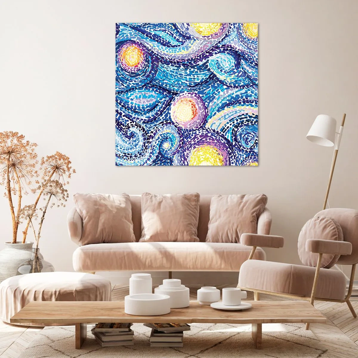 Schilderen op canvas - Naar een schilderij van van Gogh - 70x70 cm