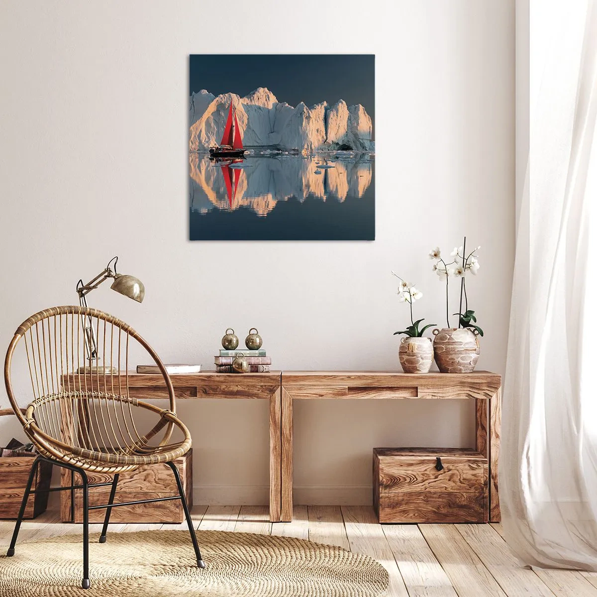 Schilderen op canvas - Aan de rand van de wereld - 50x50 cm