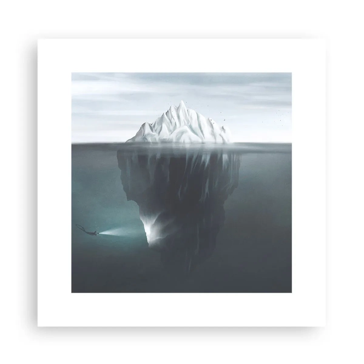 Poster - Onderwater mysterie - 30x30 cm