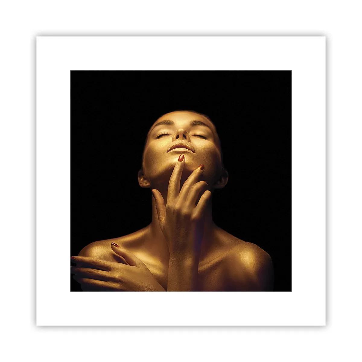 Poster - Als gouden zijde - 30x30 cm