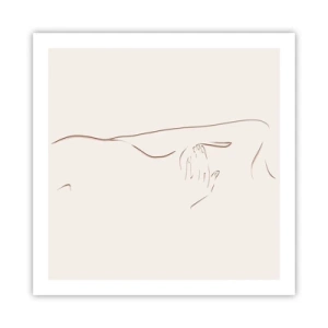 Poster - De vorm van verlangen - 60x60 cm