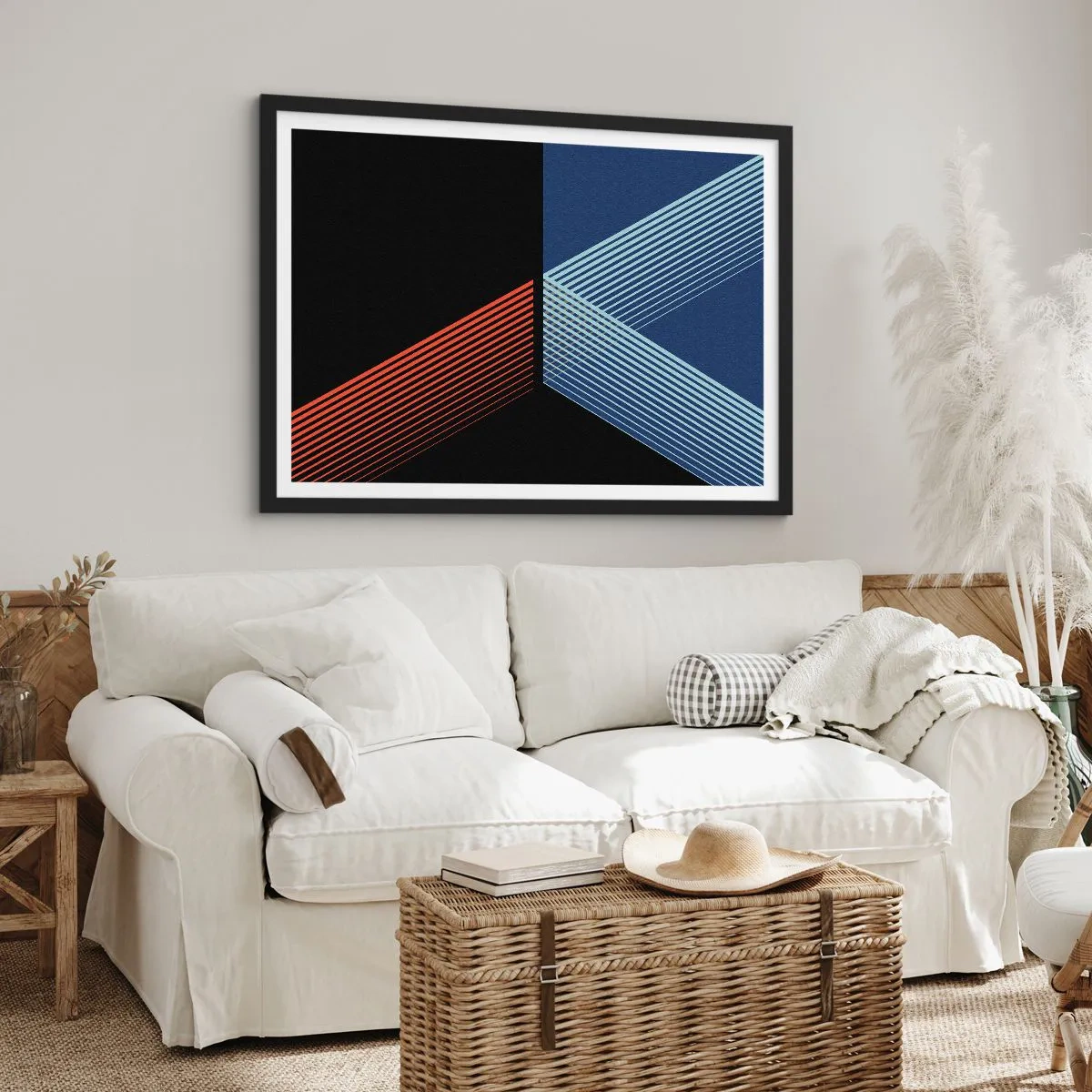 Poster in een zwarte lijst - Een eenvoudig verhaal - 50x40 cm