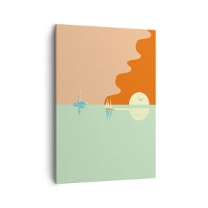 Schilderen op canvas - Het perfecte zeelandschap - 50x70 cm