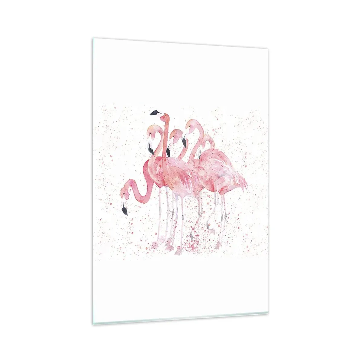Schilderen op glas - Roze ensemble - 80x120 cm