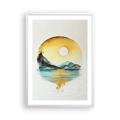 Poster in een witte lijst - In de cirkel van schoonheid - 50x70 cm