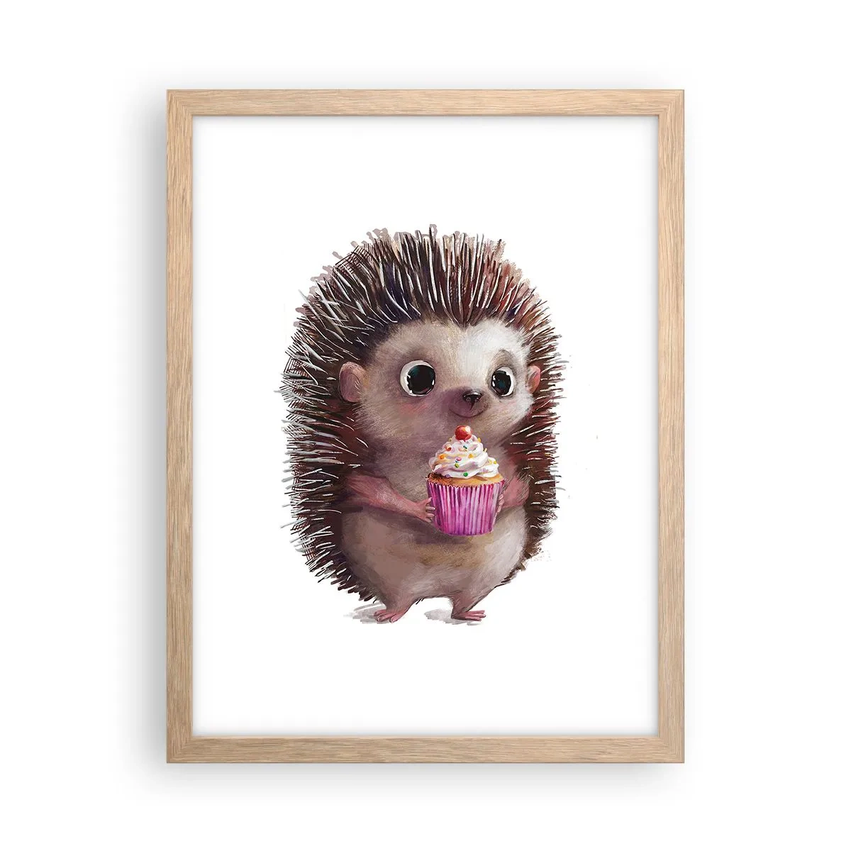 Een poster in een licht eiken lijst - De vakantie is elke dag - 30x40 cm